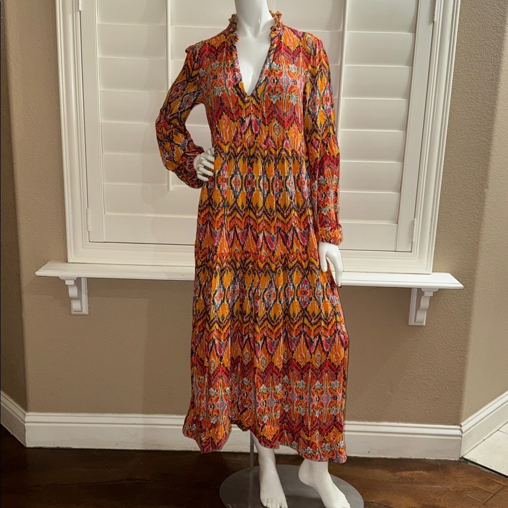 Maeve Tamarind Tiered Maxi Dress